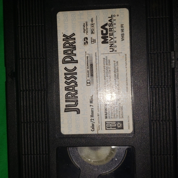 VHS Collection Peter Pan Jurassic Park Grease 2 Dead Zone Roman Holiday Seven - Picture 3 of 7